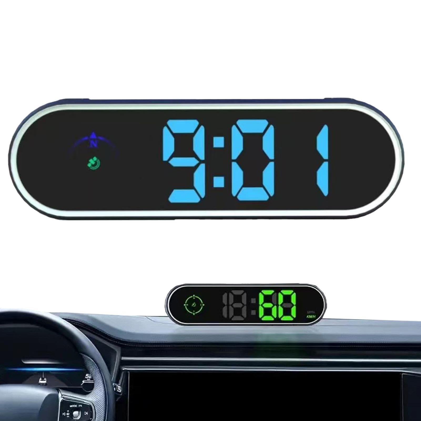 Amazon.co.jp: Hud 車の速度計、車の速度表示フロントガラス,デジタル